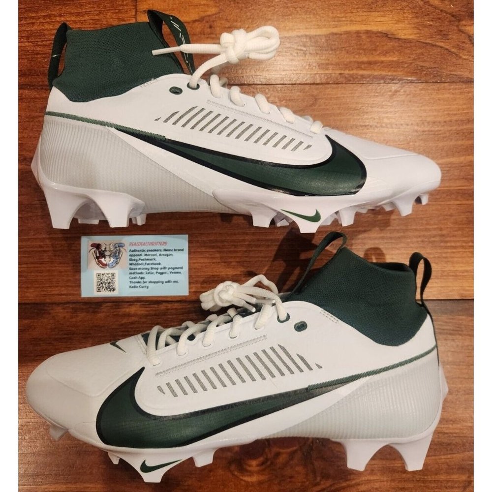 Nike Vapor Edge Pro 360 2 Football Cleats White Green Men's Size FJ1581-130